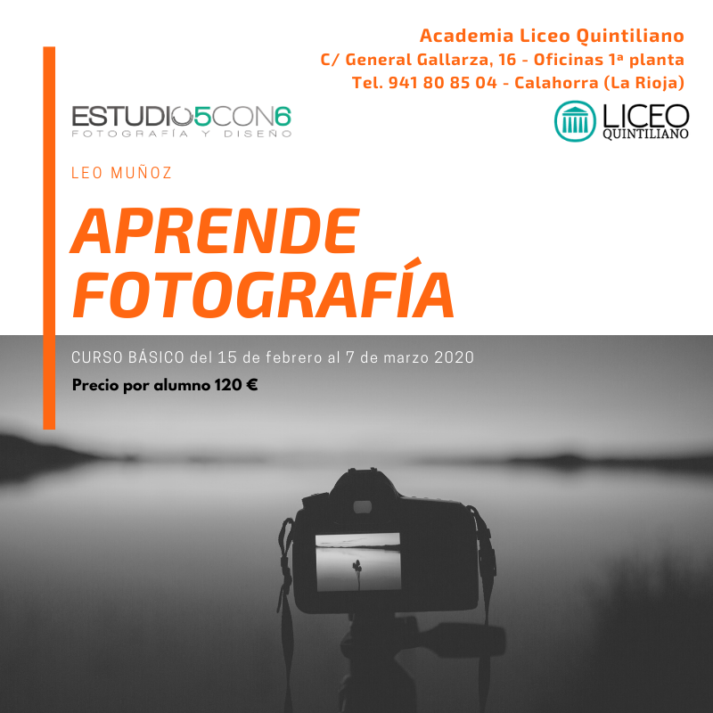 EN FEBRERO CURSO BÁSICO DE FOTOGRAFÍA