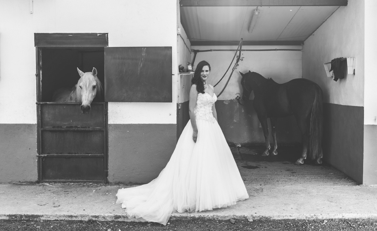 Una novia a caballo