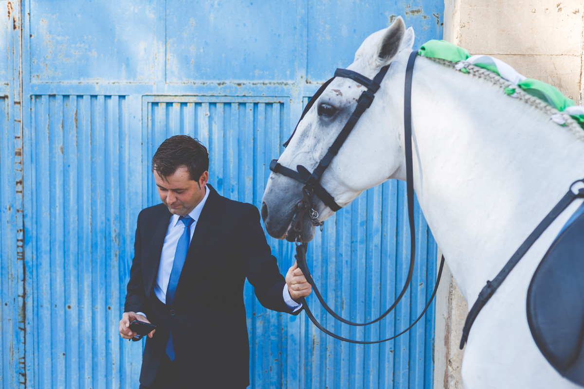 Una novia a caballo