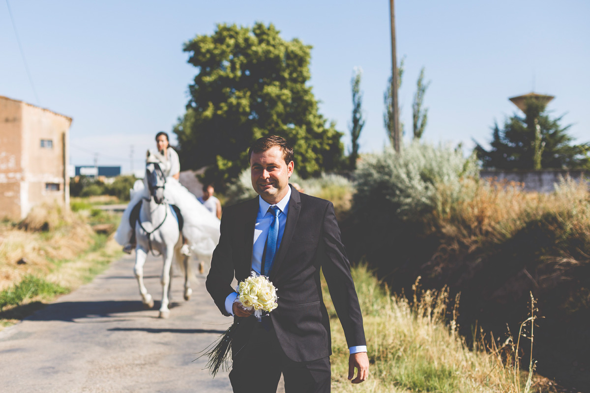 Una novia a caballo