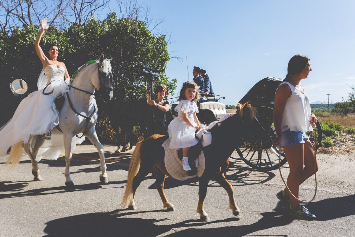 Una novia a caballo