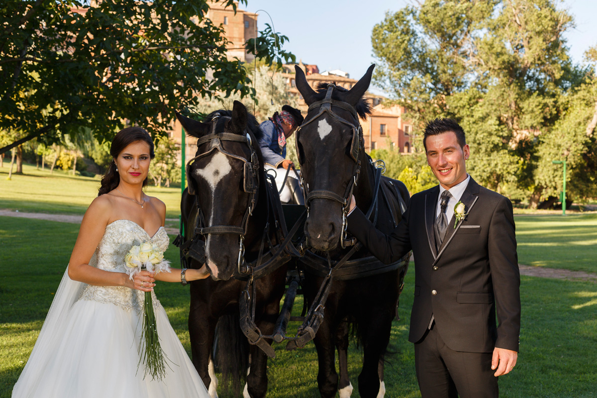 Una novia a caballo