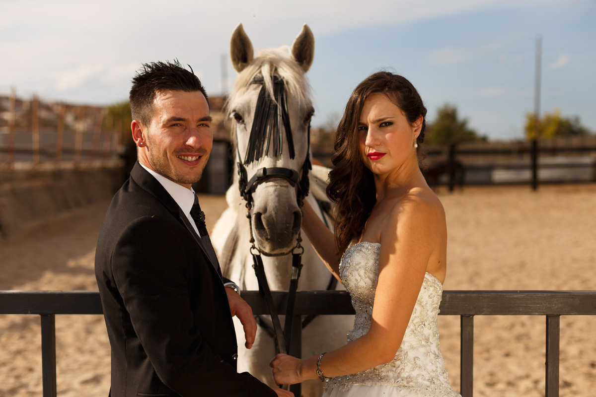 Una novia a caballo