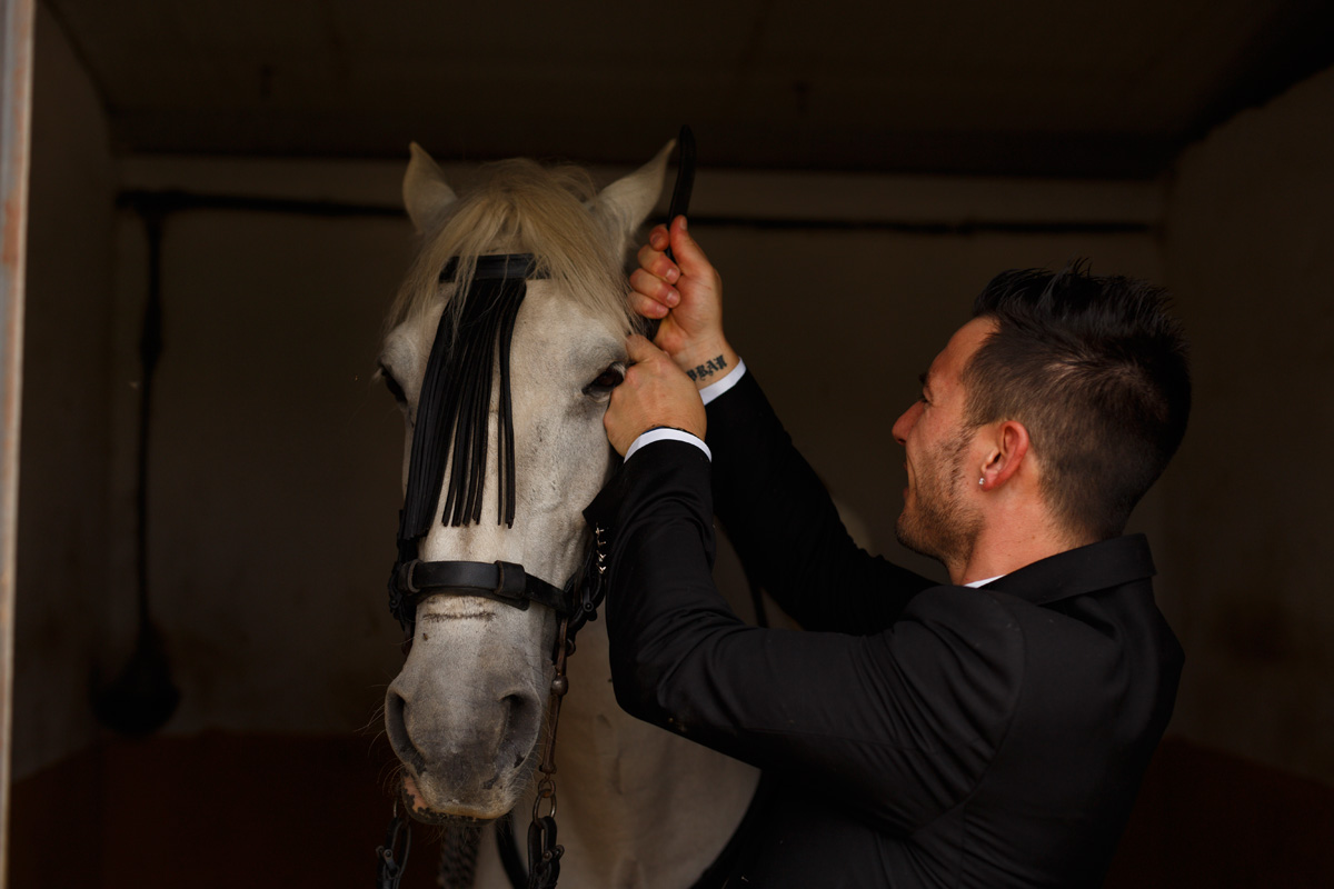 Una novia a caballo