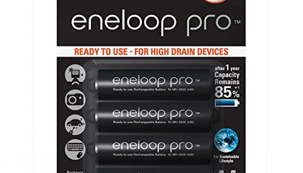 Panasonic Eneloop Pro BK-3HCDE/4BE – Pack 4 pilas recargables, AA, 2500 mAh